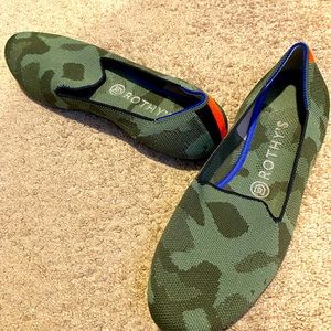 Rothy’s camo loafers, size 9